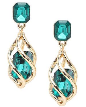SOH Spiral Drop Earrings - Blue