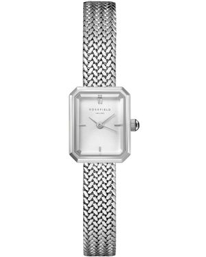 ROSEFIELD Mini Octagon Tone Stainless Steel Bracelet Watch 18.5mm - White