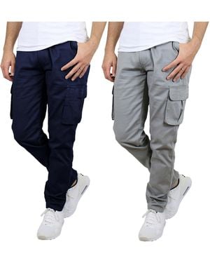 Blu Rock 2-pack Flex Stretch Cargo Pants - Blue