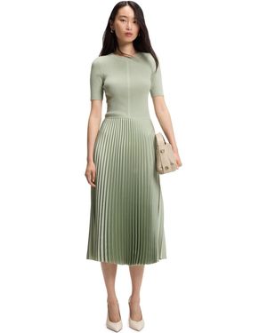 BOSS Boss By Mixed-material Dress - Green