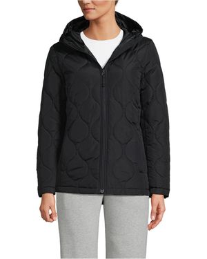 Lands' End Featherfree Quilted Insulated Jacket - Black
