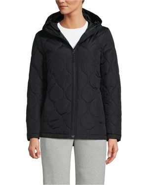Lands' End Featherfree Quilted Insulated Jacket - Black