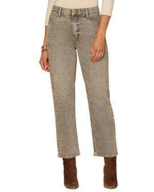 Democracy High Rise Boyfriend Jeans - Natural