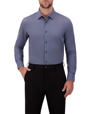 Report Collection 4-way Modern-fit Woven Dress Shirt - Blue