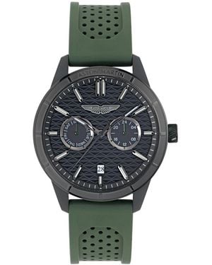 Aston Martin F1 Quartz Guilloche Silicone Strap Watch 42mm - Gray