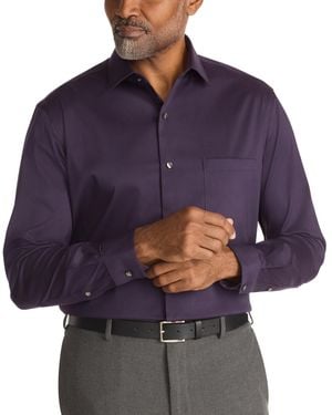 Van Heusen Regular Fit Spread Collar Dress Shirt - Purple