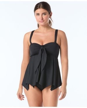 Coco Reef Goddess Scoop Neck Bandini Top - Black