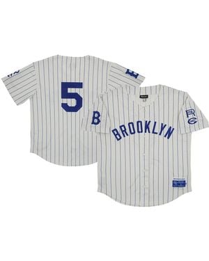 RINGS AND CRWNS #5 Distressed Brooklyn Royal Giants Mesh Button-down Replica Jersey - Blue