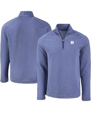 Cutter & Buck Duke Blue Devils Peshastin Eco Fleece Quarter-zip Top
