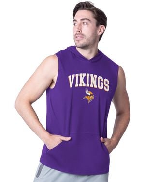 MSX by Michael Strahan Minnesota Vikings Action Sleeveless Pullover Hoodie - Purple