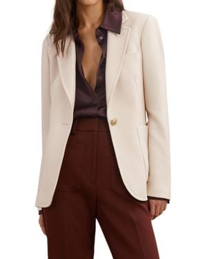 Reiss Soren Wool-blend Single-breasted Blazer - Brown