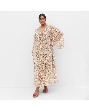 City Chic Plus Size Gigi Print Maxi Dress - White