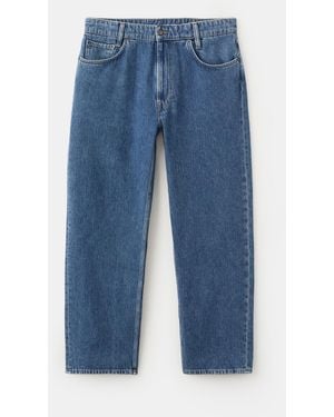 Mango Cotton Relaxed-fit Jeans - Blue