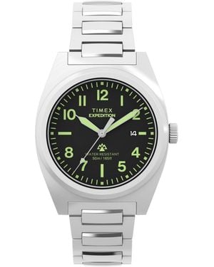 Timex Quartz Analog -tone Stainless Steel Watch - Metallic