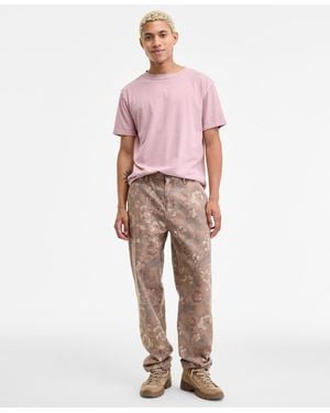 Sun & Stone Sun + Stone Pippen Relaxed-fit Cotton Floral Carpenter Pants - Multicolor