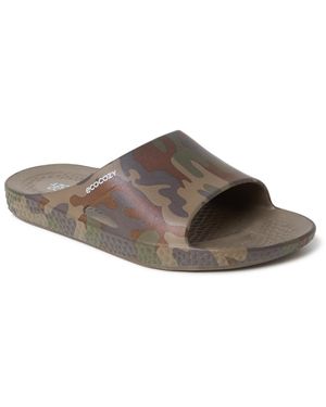 Dearfoams Ecocozy Sustainable Comfort Slide Sandal - Brown