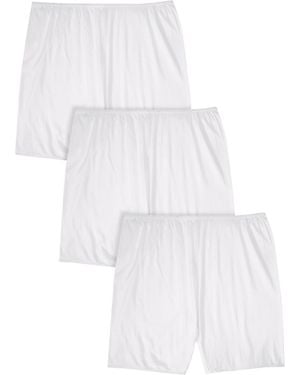 Comfort Choice Plus Size Cotton Bloomer 3-pack - White
