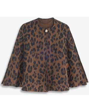 INC International Concepts Leopard-print Topper - Brown