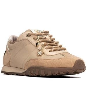 Xti Casual Lace- Up Sneakers - Natural
