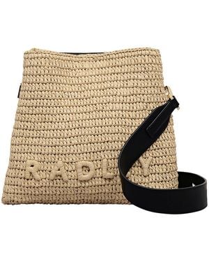 Radley Raffia Small Compartment Crossbody Bag - Natural