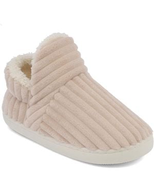 MIA Plushy Slip-on Slippers - Natural