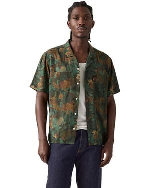Levi's Short-sleeve Camp-collar Camper Shirt - Green
