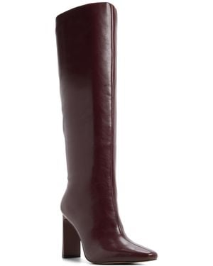 ALDO Elyne Knee High Pointed Toe Boots - Red