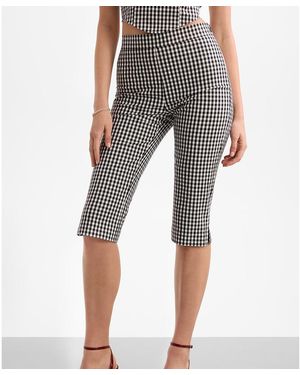 Guess Marilyn Vichy Mid-rise Capris - Black