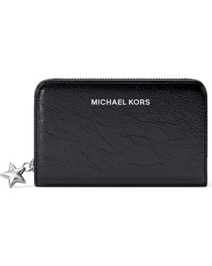 Michael Kors Michael Zip Star Charm Card Case - Black