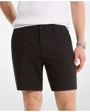 Michael Kors Touchable Waffle Texture Shorts - Black