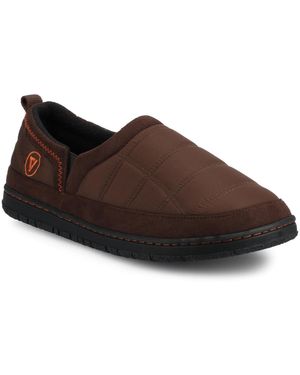 Vance Co. Jared Warm Quilted Comfort Slipper Clogs - Brown