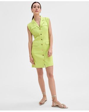 INC International Concepts Sleeveless Blazer Dress - Green