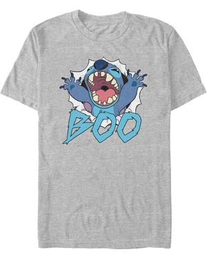 Fifth Sun Lilo & Stitch Graphic Print T-shirt - Gray