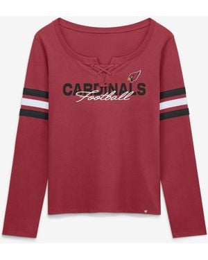 Fanatics Cardinal Arizona Cardinals Team First Coverage Scheme Lace-up Long-sleeve T-shirt - Red