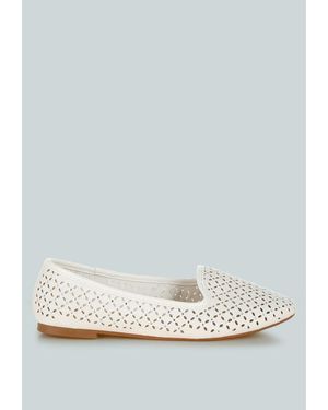 LONDON RAG Kyrie Cut Out Detail Ballerinas - Blue