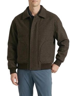 Level 7 Office-leisure Collection Tailored Bomber Jacket - Black