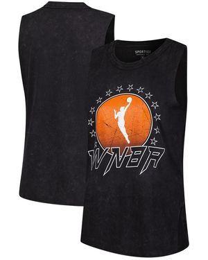 Sportiqe Â Wnba Rock Roll Collection Turner Mineral Wash Tank - Black