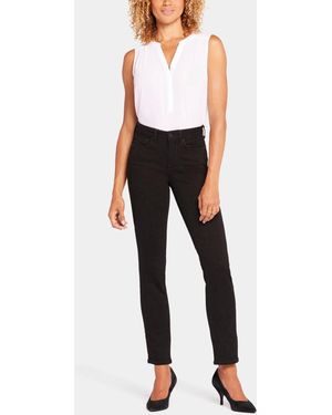 NYDJ Petite Sheri Slim Pull On Jeans - Black