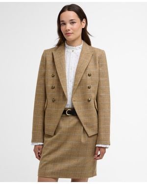 Barbour Long-sleeve Wisteria Tailored Blazer - Natural