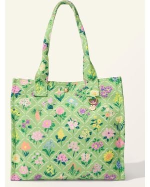 Macy's Flower Show Tote Bag - Green