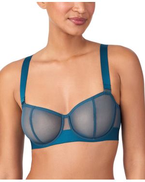 DKNY Sheers Strapless Mesh Bra Dk4939 - Blue