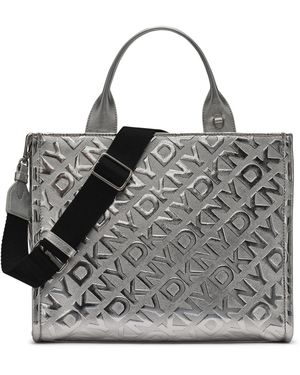 DKNY Ashlyn Medium Tote Bag - Metallic