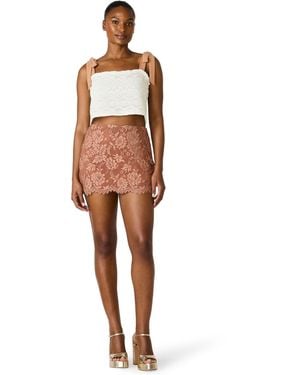 Steve Madden Sleeveless Square Neck Top - White