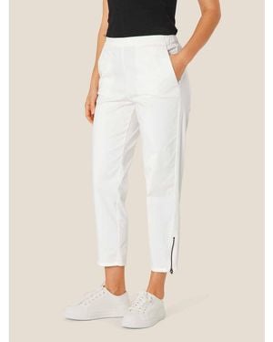 Masai Mapadme Elastic Waist Cropped Pants - White