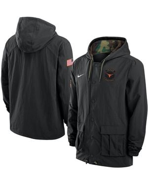 Nike West Virginia Mountaineers 2025 Ncaa Military Appreciation Full-snap Jacket - Black