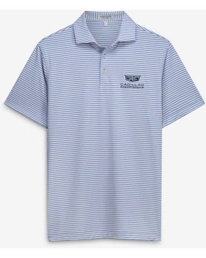 Peter Millar Cadillac Championship Owens Performance Jersey Polo Shirt - Blue