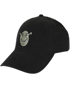 Shrek Embroidered Character Face Black Unstructured Baseball Cap