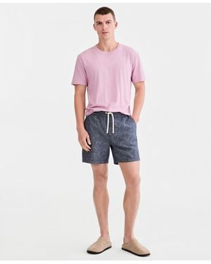 Sun & Stone Sun + Stone Linen Blend 6" Pull-on Shorts - White