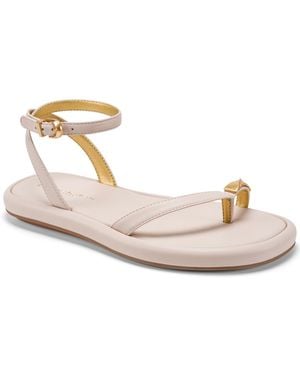 Donna Karan Tabitha Ankle Strap Sandals - Metallic