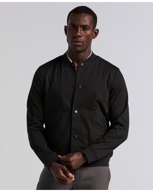 Perry Ellis Stand Collar Jacket - Black